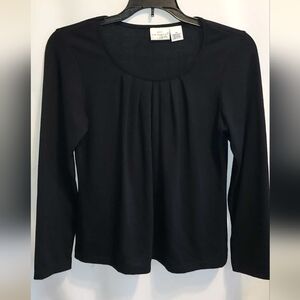 Kim Rogers Black Long Sleeve Top
